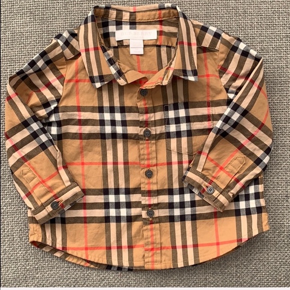 baby burberry shirt